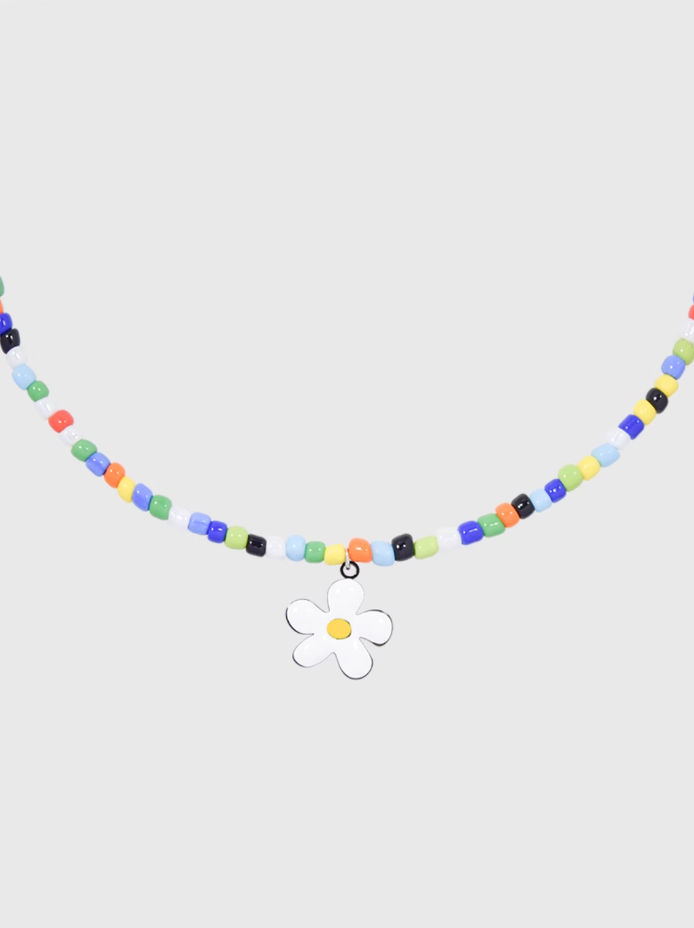 AWE Colorful Beaded Sunflower Necklace | Face 3 Face