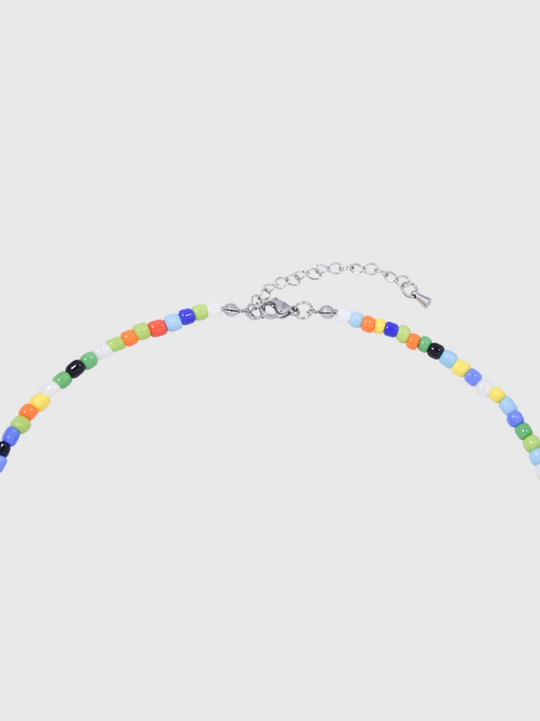 AWE Colorful Beaded Sunflower Necklace | Face 3 Face