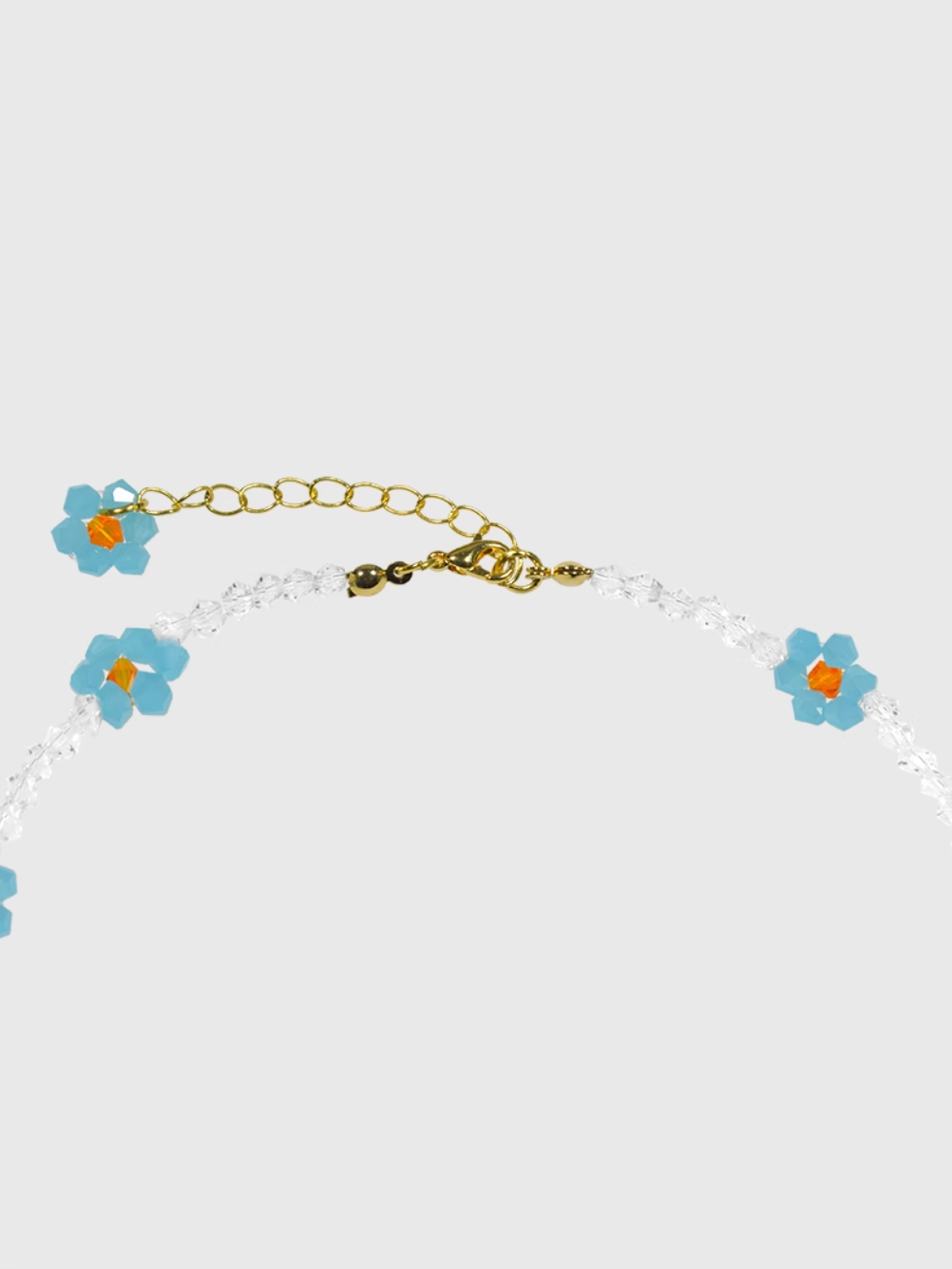 AWE Crystal Beaded Flower Necklace | Face 3 Face