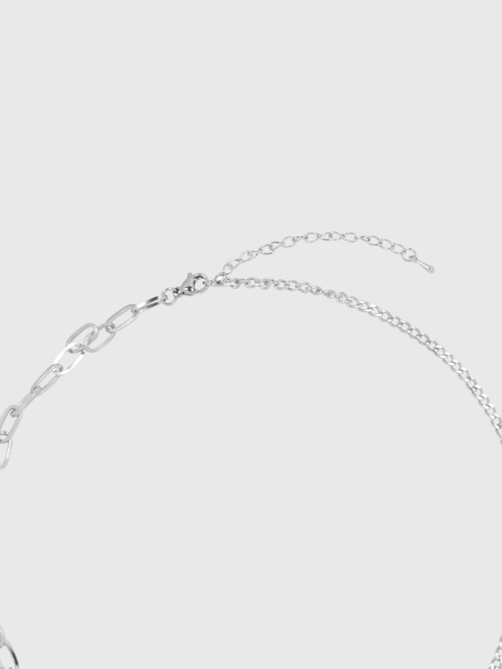 AWE Diamond Pin Black Heart Chain Necklace | Face 3 Face