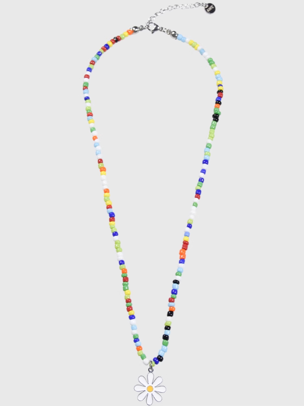 AWE Colorful Beaded Daisy Necklace | Face 3 Face