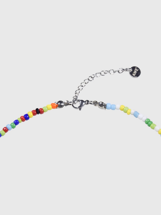 AWE Colorful Beaded Daisy Necklace | Face 3 Face