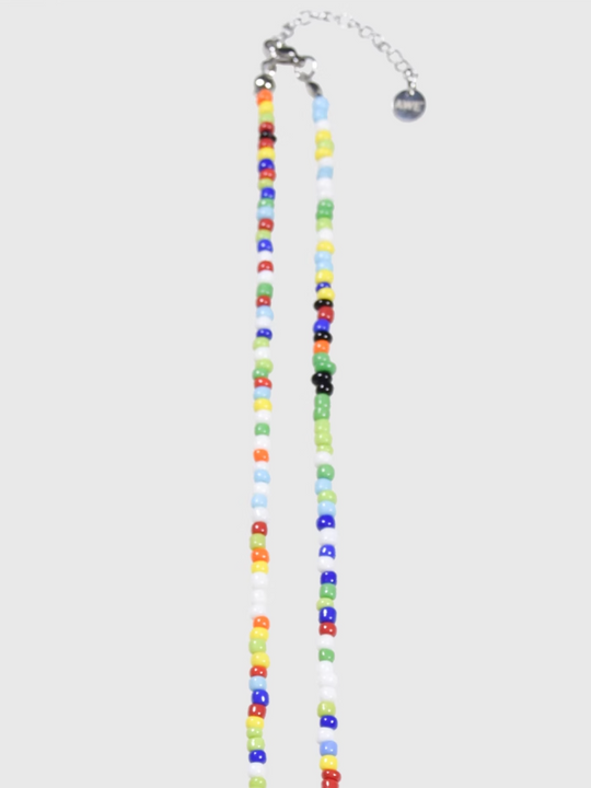 AWE Colorful Beaded Daisy Necklace | Face 3 Face