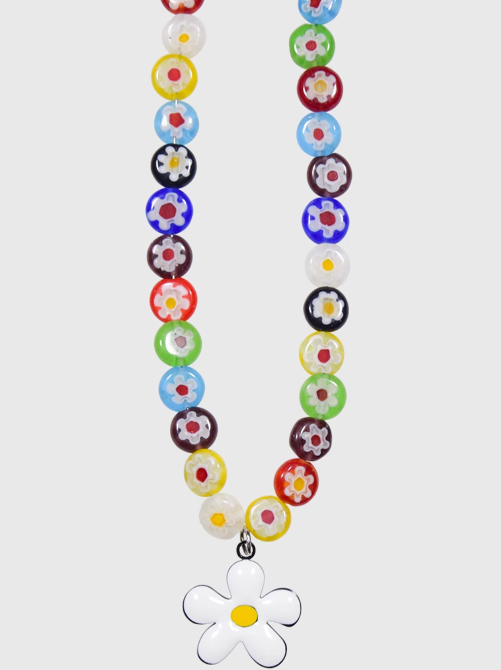 AWE Sunflower Daisy Large Beaded Necklace | Face 3 Face