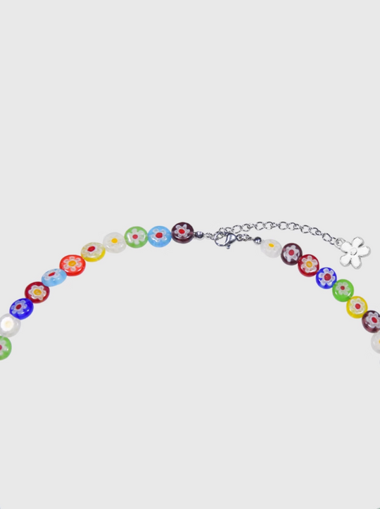 AWE Sunflower Daisy Large Beaded Necklace | Face 3 Face