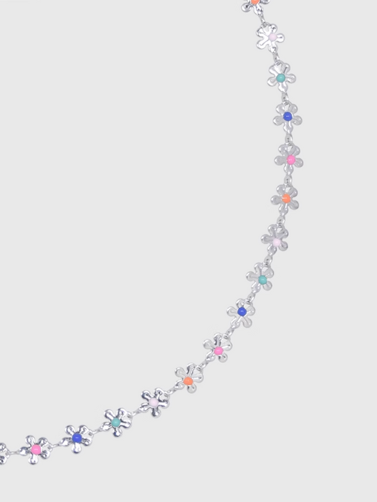 AWE Rainbow Small Daisy Chain Necklace | Face 3 Face
