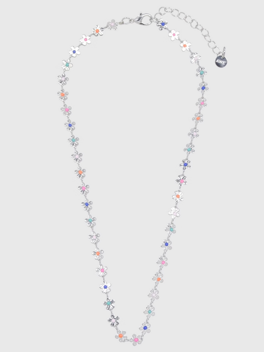 AWE Rainbow Small Daisy Chain Necklace | Face 3 Face
