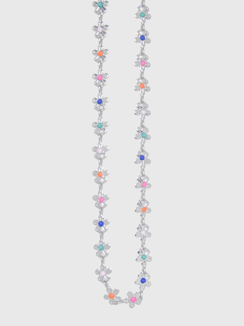 AWE Rainbow Small Daisy Chain Necklace | Face 3 Face