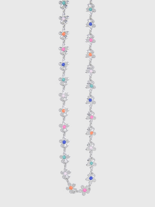 AWE Rainbow Small Daisy Chain Necklace | Face 3 Face