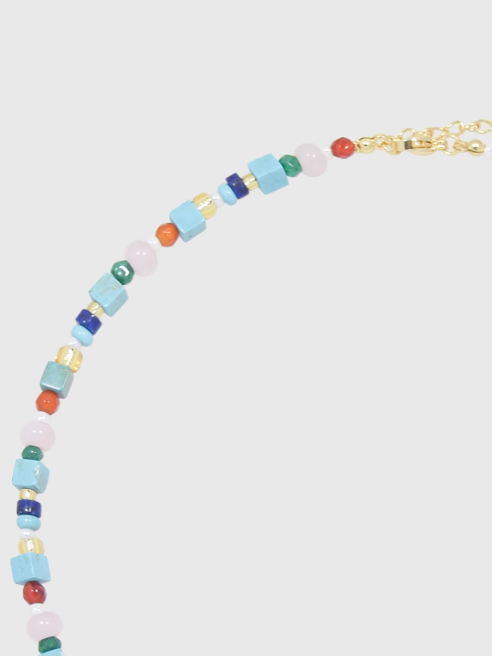 AWE Blue Waves Turquoise Beaded Necklace | Face 3 Face