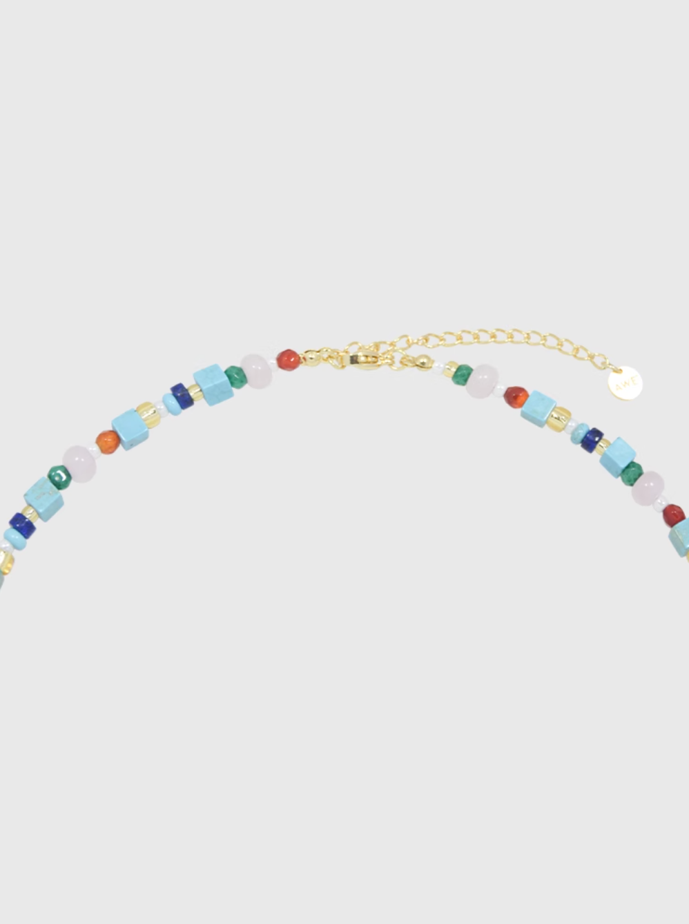 AWE Blue Waves Turquoise Beaded Necklace | Face 3 Face