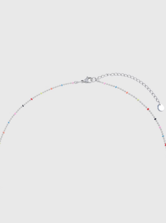 AWE Stars Charm Rainbow Beans Chain Necklace | Face 3 Face
