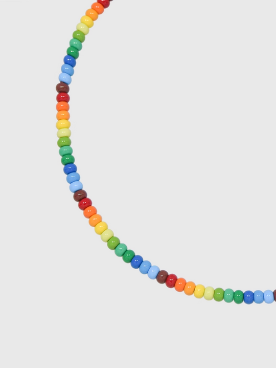 AWE Colorful Enamel Beaded Necklace | Face 3 Face