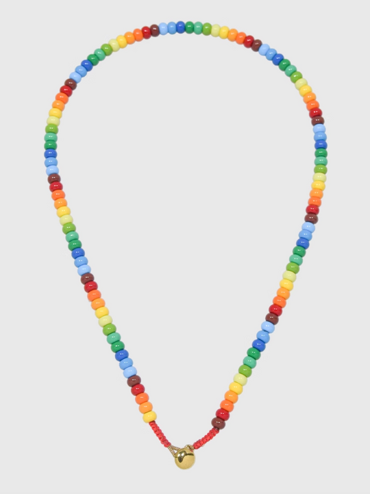 AWE Colorful Enamel Beaded Necklace | Face 3 Face