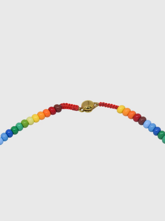 AWE Colorful Enamel Beaded Necklace | Face 3 Face