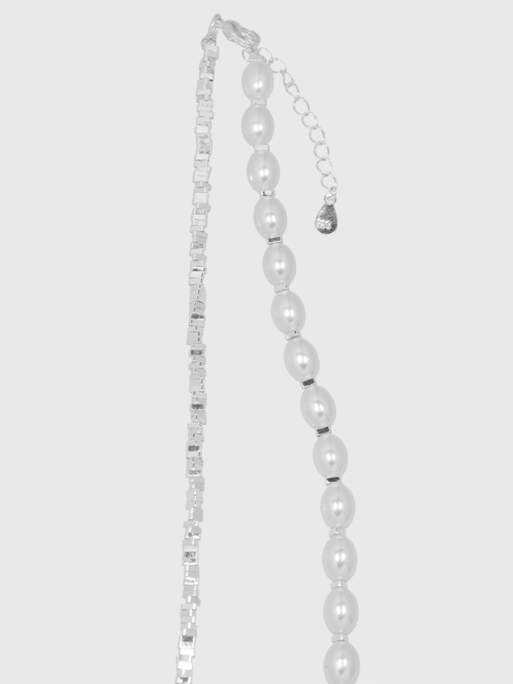 AWE Silver Pearl Balloon Dog Charm Necklace | Face 3 Face