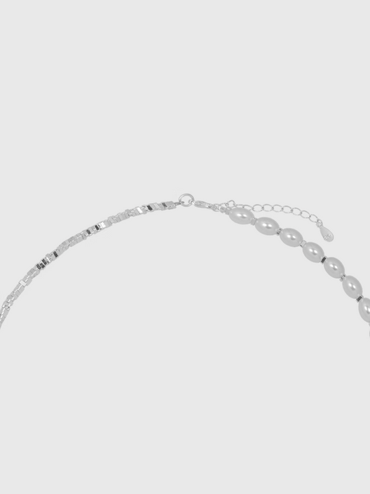 AWE Silver Pearl Balloon Dog Charm Necklace | Face 3 Face