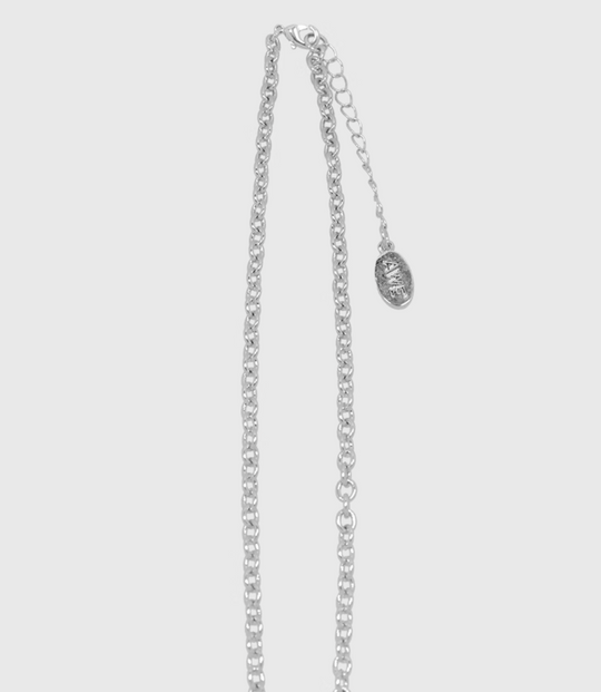 AWE The First Blooming Black Flowers Chain Necklace | Face 3 Face