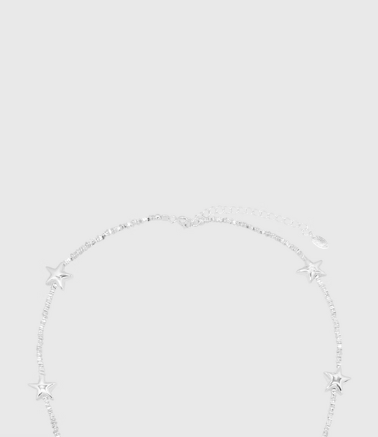 AWE Silver Star Chain Necklace | Face 3 Face