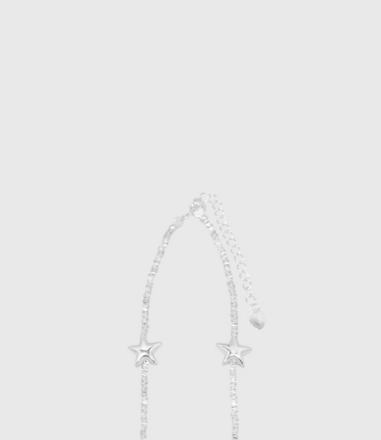 AWE Silver Star Chain Necklace | Face 3 Face