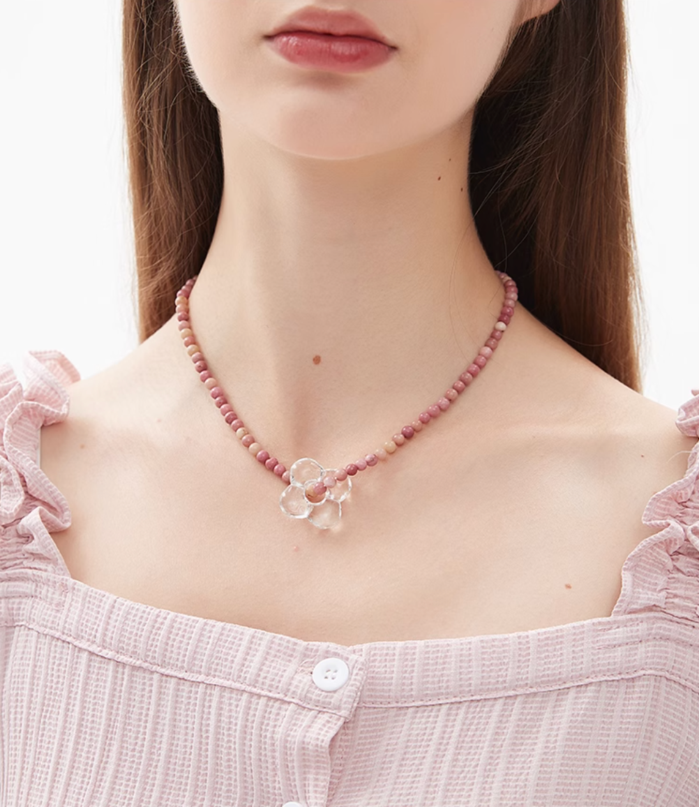 AWE Four-Leaf Clover Beaded Necklace | Face 3 Face