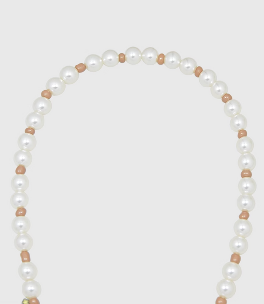 AWE Puppy Party Pendant Pearl Necklace | Face 3 Face