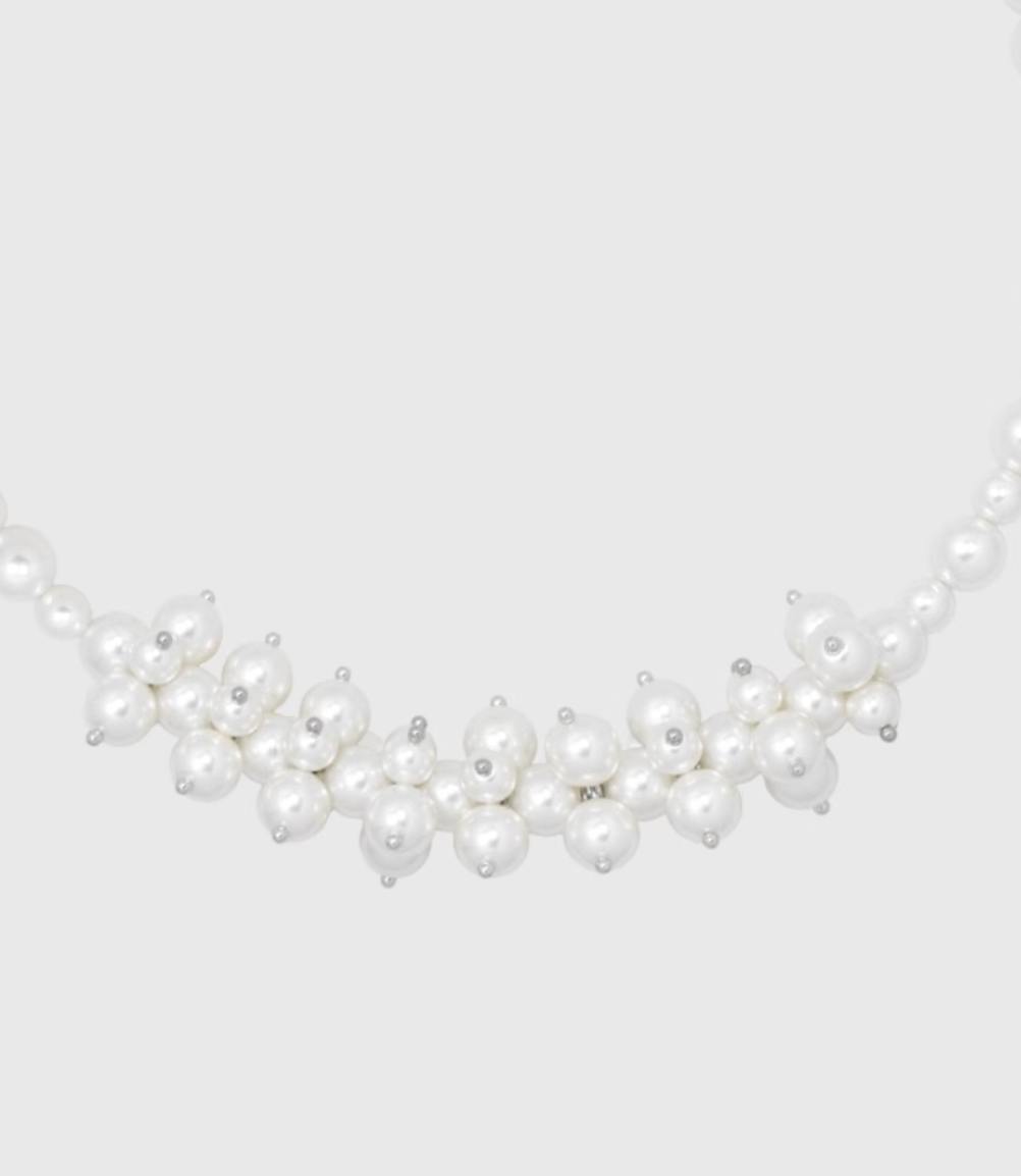 AWE Luxury Flower Pearl Necklace | Face 3 Face