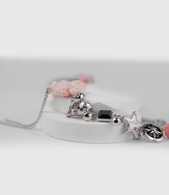 AWE Woven Flower Zirconia Chain Necklace | Face 3 Face