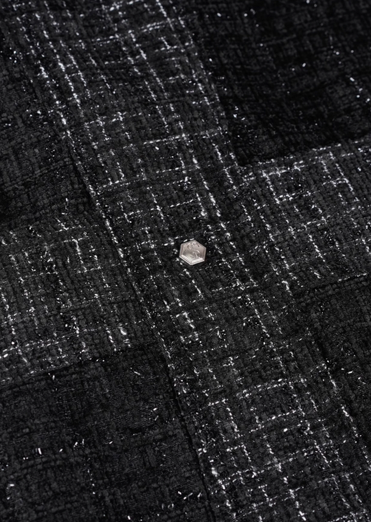 Small Town Kid Patchwork Luxury Short Jacket | Face 3 Face