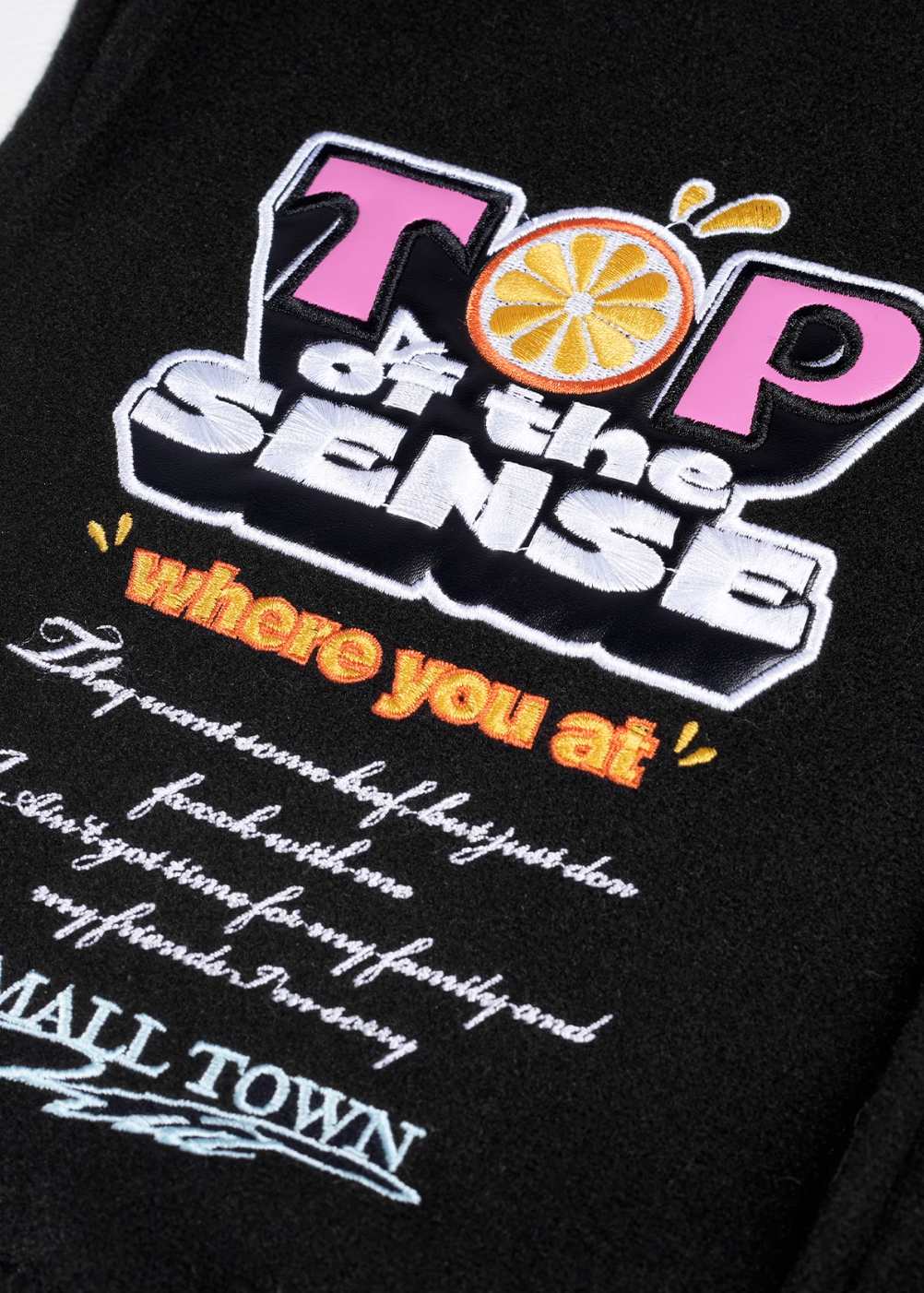 Small Town Kid Sweet Town Varsity Jacket | Face 3 Face