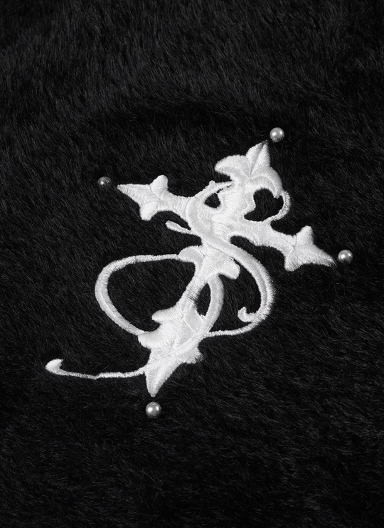 Small Town Kid Imitation Mink Pearl Button Knit Cardigan | Face 3 Face