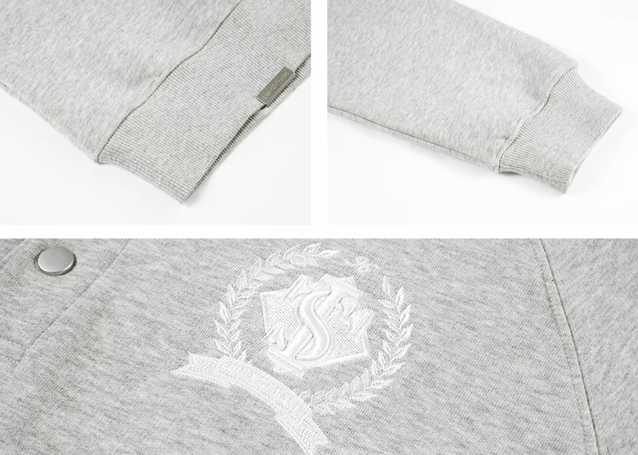 Small Town Kid Badge Embroidered Polo Sweatshirt | Face 3 Face