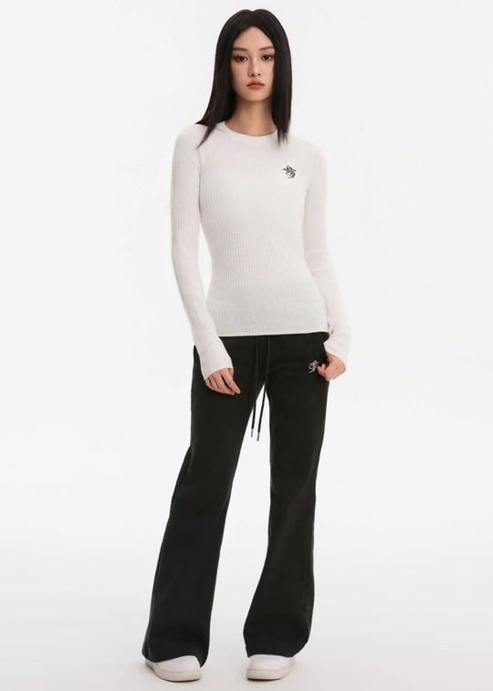 Small Town Kid Basic Slim Fit Thermal Knit Sweater | Face 3 Face