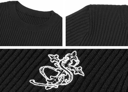 Small Town Kid Basic Slim Fit Thermal Knit Sweater | Face 3 Face