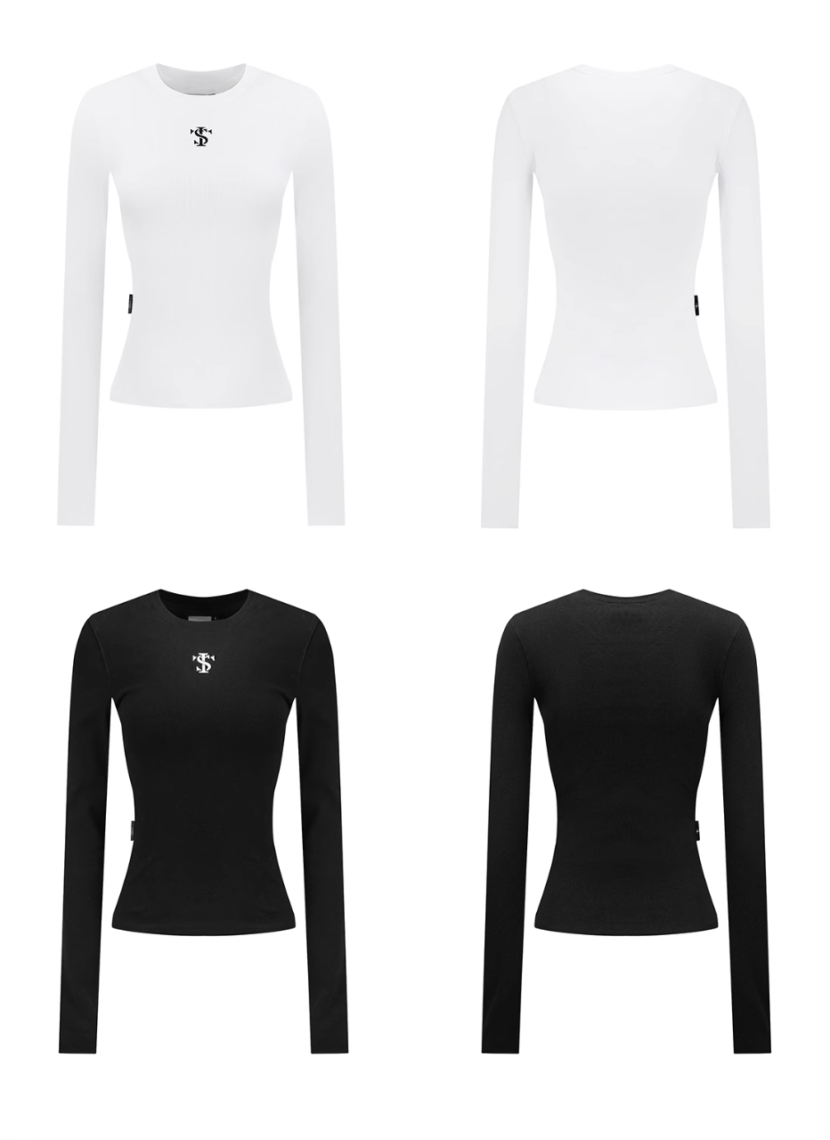 Small Town Kid Basic Slim Fit Stretch Long Sleeve Tee | Face 3 Face