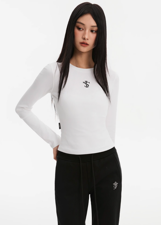 Small Town Kid Basic Slim Fit Stretch Long Sleeve Tee | Face 3 Face