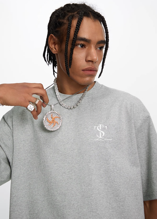 Small Town Kid Classic Logo Embroidered Small Label Tee | Face 3 Face