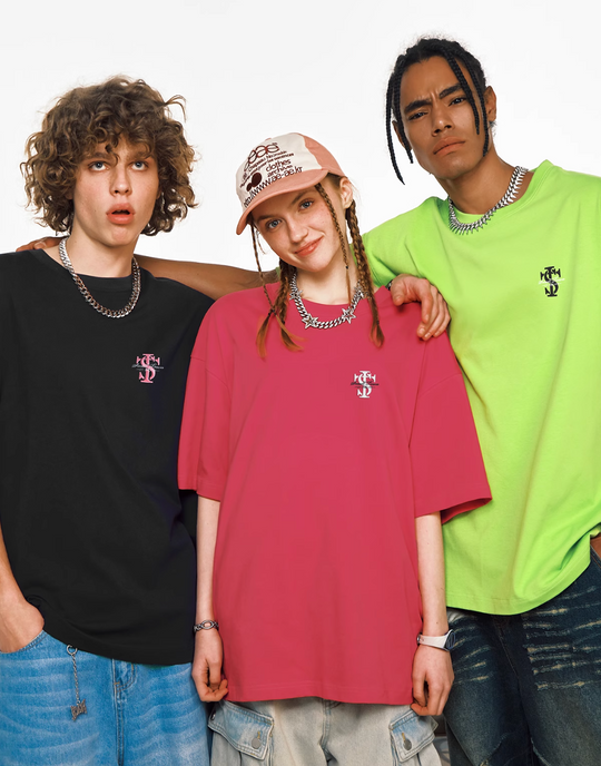 Small Town Kid 3D Embroidered Logo Letter Tee | Face 3 Face