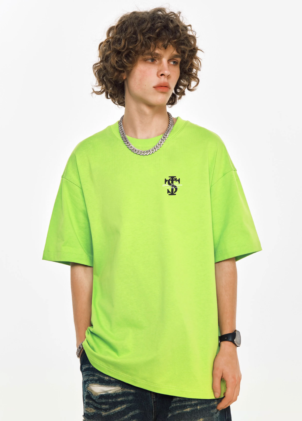 Small Town Kid 3D Embroidered Logo Letter Tee | Face 3 Face