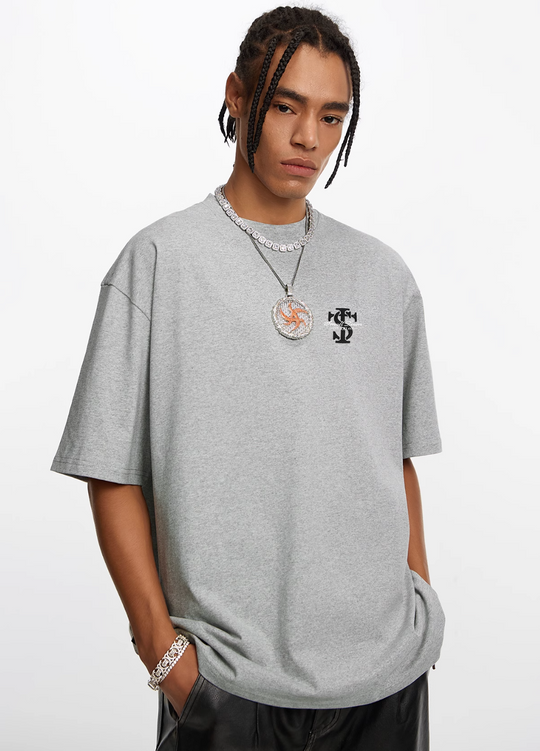 Small Town Kid 3D Embroidered Logo Letter Tee | Face 3 Face