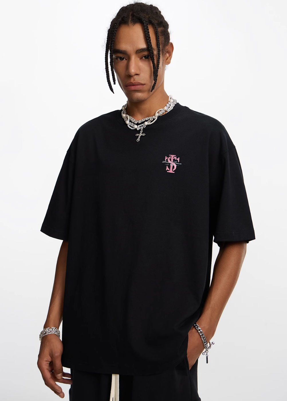 Small Town Kid 3D Embroidered Logo Letter Tee | Face 3 Face