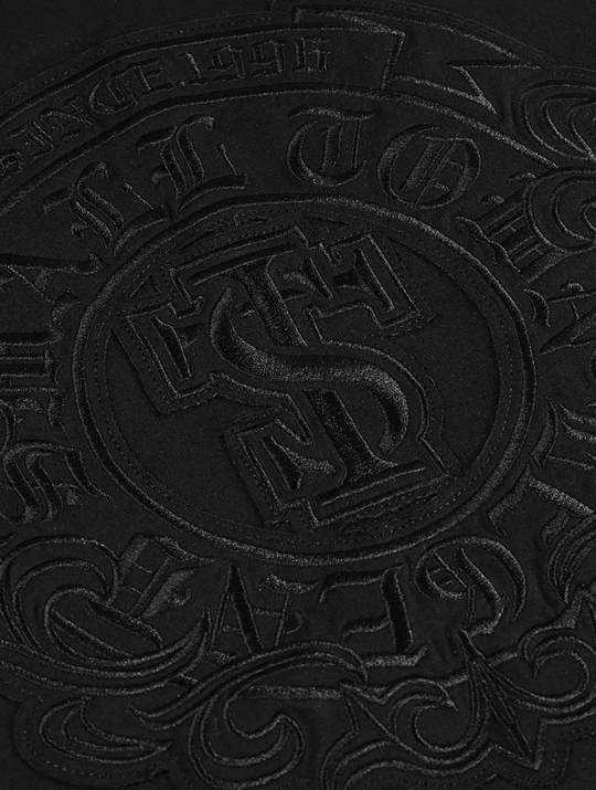 Small Town Kid Ring Patch Embroidery Long Sleeve Tee | Face 3 Face