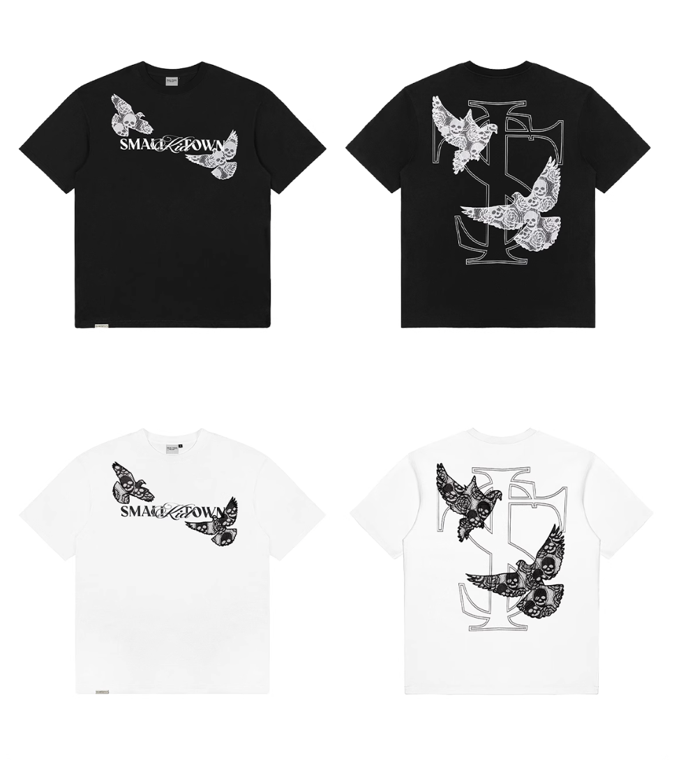 Small Town Kid Lace Embroidery Peace Dove Tee | Face 3 Face