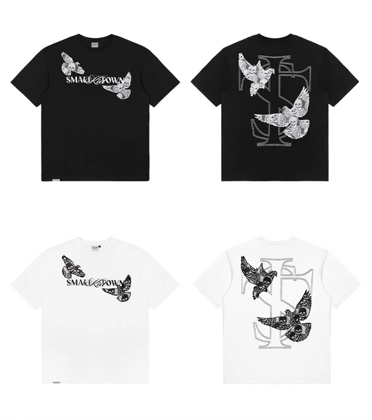 Small Town Kid Lace Embroidery Peace Dove Tee | Face 3 Face