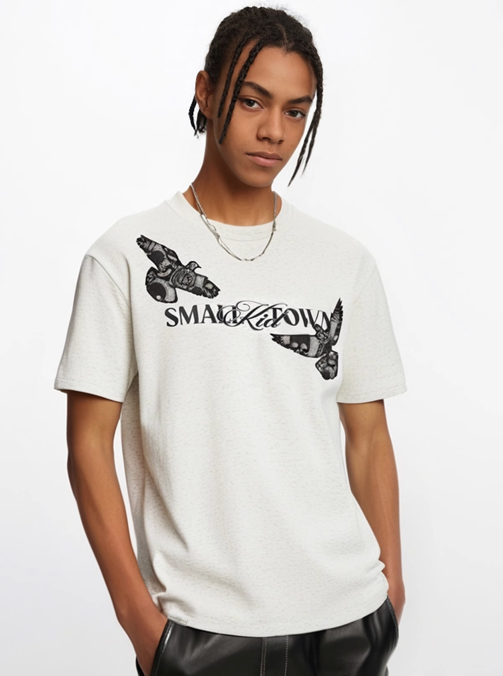 Small Town Kid Lace Embroidery Peace Dove Tee | Face 3 Face