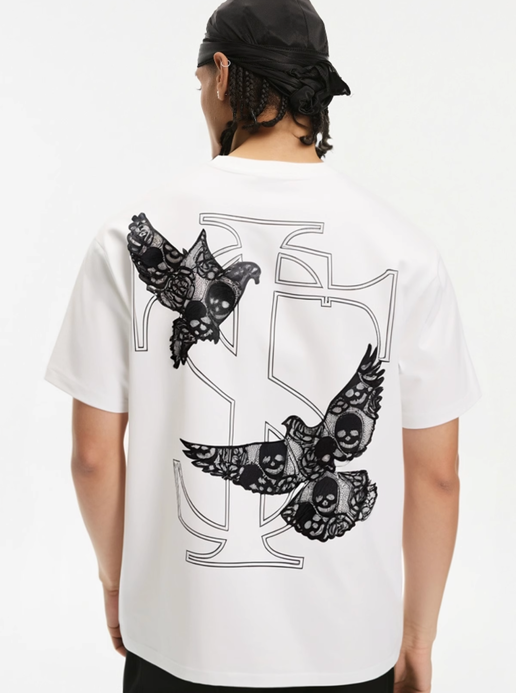 Small Town Kid Lace Embroidery Peace Dove Tee | Face 3 Face