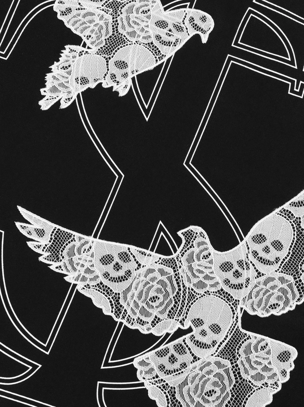 Small Town Kid Lace Embroidery Peace Dove Tee | Face 3 Face