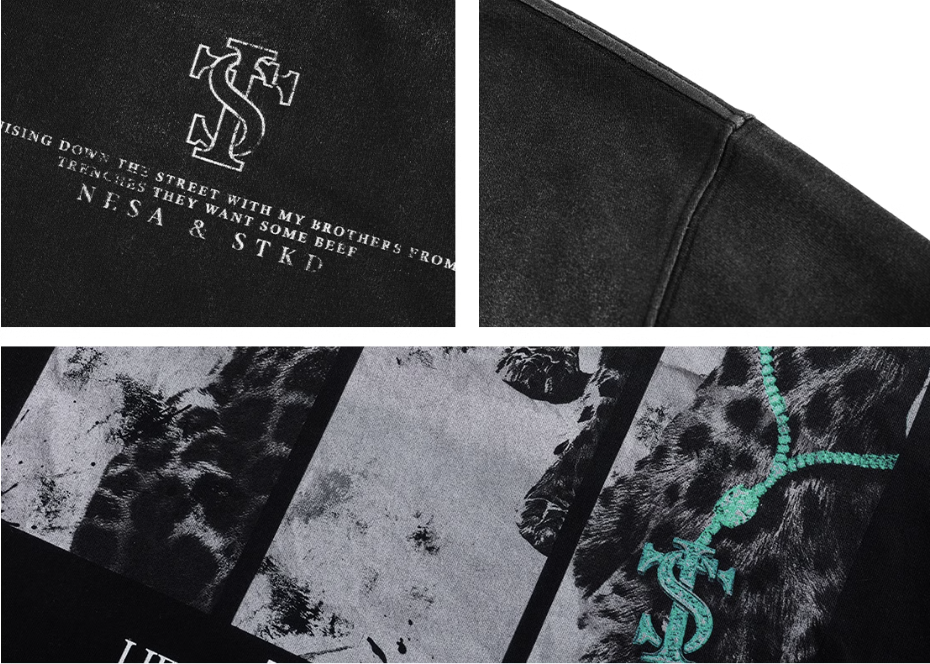 Small Town Kid Leopard Dirty Wash Tee | Face 3 Face