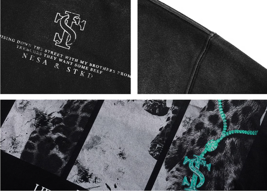 Small Town Kid Leopard Dirty Wash Tee | Face 3 Face