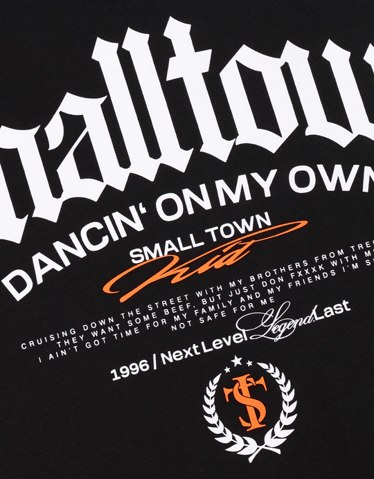 Small Town Kid Embroidered Logo Leather Label Tee | Face 3 Face